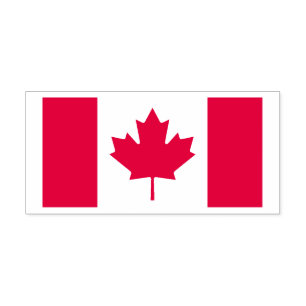 Trotse Canadese esdoornblad vlag Canada Vrijheid Zelfinktende Stempel