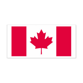 Trotse Canadese esdoornblad vlag Canada Vrijheid Zelfinktende Stempel