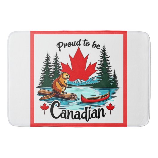 Trotse Canadese Natuur Badmat (Voorkant)