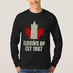 Trotse Canadese sterke Canada ellebows op Canada O T-shirt