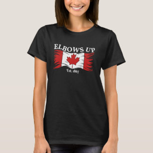 Trotse Canadese sterke Canada ellebows op Canada O T-shirt