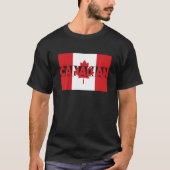 Trotse Canadese Vlag Canada Dag Canadese wortels T-shirt (Voorkant)