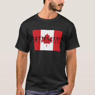 Trotse Canadese Vlag Canada Dag Canadese wortels T-shirt