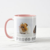 Trotse Cavia Moeder Douane Foto Collage Mok (Links)