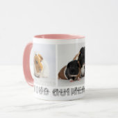 Trotse Cavia Moeder Douane Foto Collage Mok (Voorkant links)