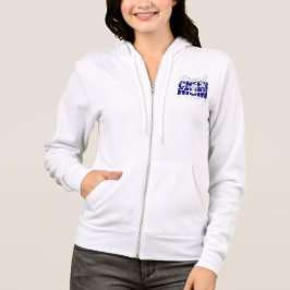 Trotse Cheer Moeder in Blauw Hoodie