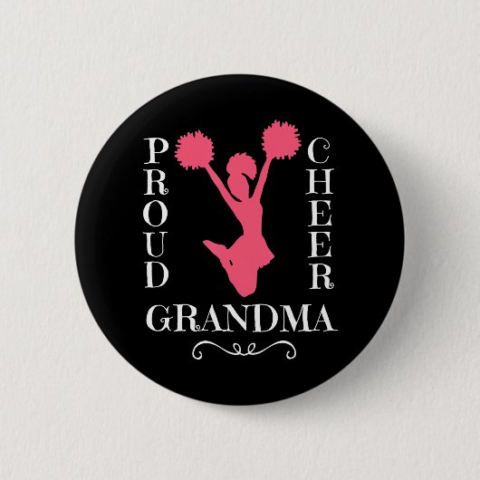 Trotse Cheer Oma Ronde Button 5,7 Cm (Voorkant)