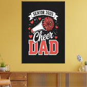 Trotse cheer senior vader 2026 canvas afdruk (Insitu (Woonkamer))