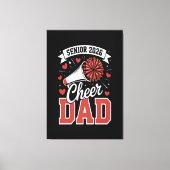 Trotse cheer senior vader 2026 canvas afdruk (Voorkant)