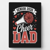 Trotse cheer senior vader 2026 fotoplaat (voorkant)