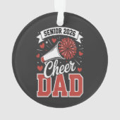 Trotse cheer senior vader 2026 ornament (achterkant)
