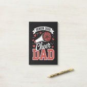 Trotse cheer senior vader 2026 post-it® notes (Op bureau)