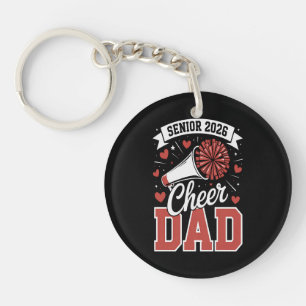 Trotse cheer senior vader 2026 sleutelhanger