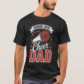 Trotse cheer senior vader 2026 t-shirt (Voorkant)