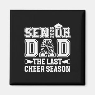 Trotse Cheer Senior Vader Van Een Senior Cheerlead Magneet