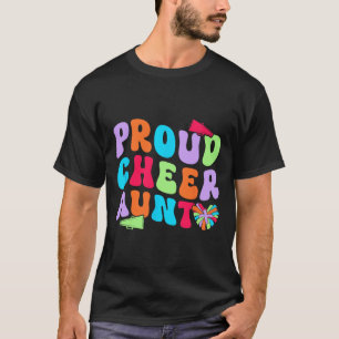 Trotse Cheer Tante Cheerleading Tante Van Een Chee T-shirt