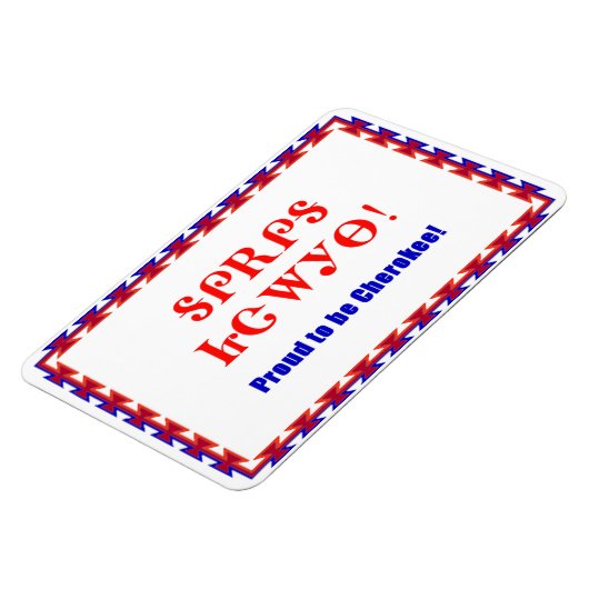 Trotse Cherokee 4 x 6 Premium Flexi Magnet Magneet (Linkerzijde)