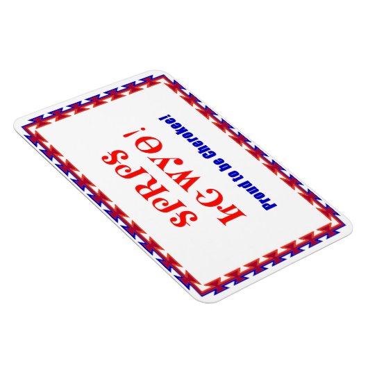 Trotse Cherokee 4 x 6 Premium Flexi Magnet Magneet (Rechterzijde)