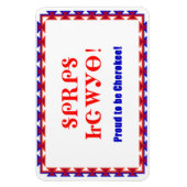 Trotse Cherokee 4 x 6 Premium Flexi Magnet Magneet (Verticaal)