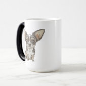 Trotse Chihuahua Moeder | Grappige hond Magische Mok (Voorkant links)