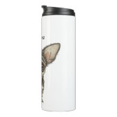 Trotse Chihuahua Moeder | Grappige hond Thermosbeker (Geroteerd rechts)