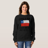 Trotse Chileense vlag Chili Geboren Chileense root Trui (Voorkant volledig)