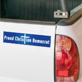 Trotse Christelijk-democraat Bumpersticker (Op Truck)