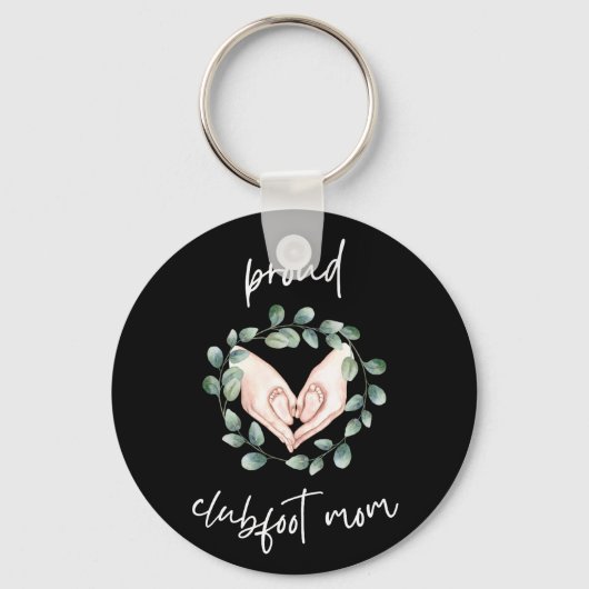 Trotse Clubfoot Moeder Sleutelhanger (Voorkant)