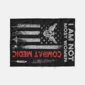 Trotse Combat Field Medic Veteran Soldier Gifts Co Fleece Deken (Voorkant (Horizontaal))