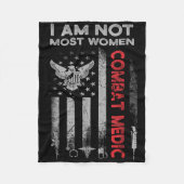 Trotse Combat Field Medic Veteran Soldier Gifts Co Fleece Deken (Voorkant)