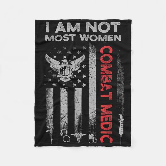 Trotse Combat Field Medic Veteran Soldier Gifts Co Fleece Deken (Voorkant)