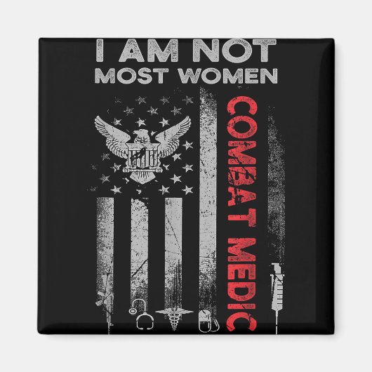 Trotse Combat Field Medic Veteran Soldier Gifts Co Magneet (Voorkant)