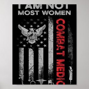 Trotse Combat Field Medic Veteran Soldier Gifts Co Poster