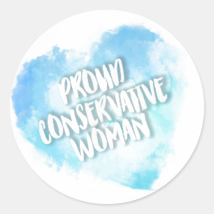 Trotse conservatieve vrouw Sticker