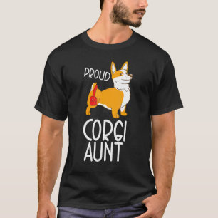 Trotse Corgi Tante Pembroke Welsh Corgi Tante T-shirt