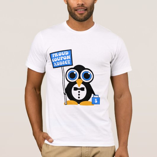 trotse couponverslaafde t-shirt (Voorkant)