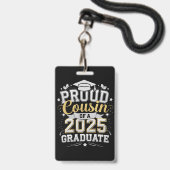 Trotse Cousin Van Een Afgestudeerde In 2025 Diplom Badge (Voorzijde met lanyard)