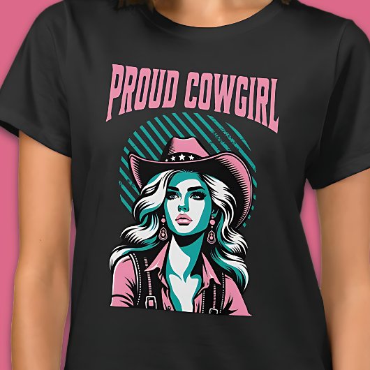 Trotse Cowgirl Westerne Pop Art Aesthetic Graphic T-shirt
