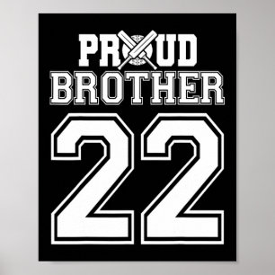 Trotse Cricket Broer Nummer 22  Poster