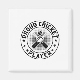 Trotse Cricketspeler - Cricketende Cricketspeler Magneet