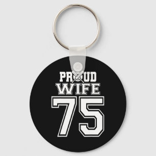 Trotse Cricketvrouw Nummer 75 Sleutelhanger