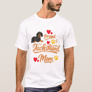 Trotse Dachshund Moeder Cadeau Mooie Wiener Hond T-shirt