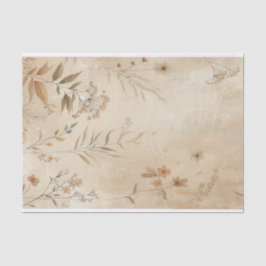 Trotse Delicate Bloemige Botanische Boho Bruiloft Tissuepapier
