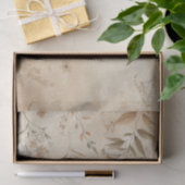 Trotse Delicate Bloemige Botanische Boho Bruiloft Tissuepapier (Geschenk)
