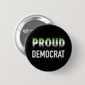 trotse democraat ronde button 5,7 cm (Voorkant /achterkant)