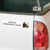 Trotse Dobermann Moeder Bumpersticker (Op Truck)