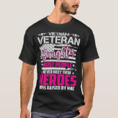 Trotse Dochter Amerikaanse Leger Vietnam Veteraan  T-shirt (Voorkant)