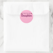 Trotse dochter schattige hart stickers (Tas)