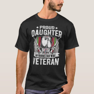 Trotse Dochter Van Afghaans Veteraan Militair Kind T-shirt