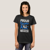 Trotse dochter van een ALS-strijdende moeder vader T-shirt (Voorkant volledig)